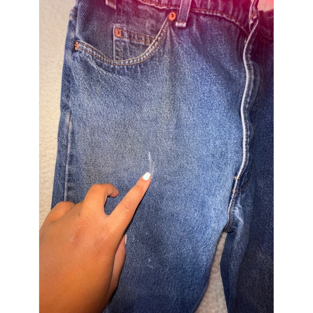 Lot of 2 Vintage Levis 505 Orange Tab Mens 38x32 Made in USA Medium Wash Denim